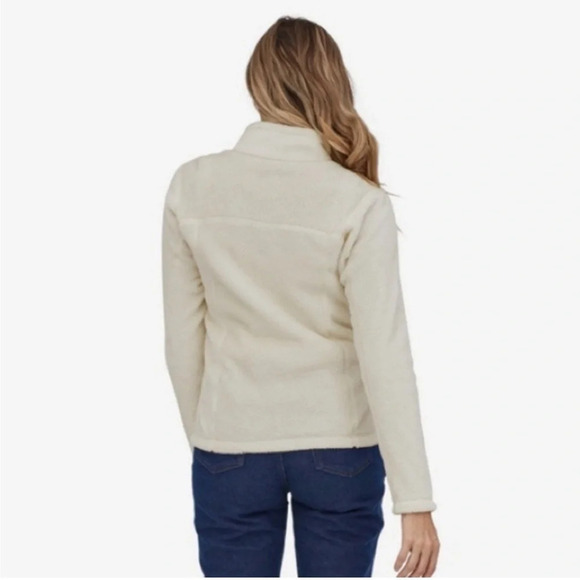 PATAGONIA ~ Women’s White Cream Retool Snap Pullover Polartec Fleece Sweater - Picture 3 of 12